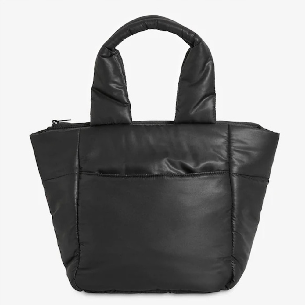 JOE FRESH | Puffer Tote Bag Leather Feel